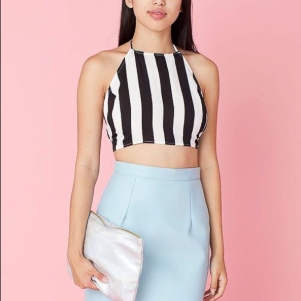 American Apparel Halter Crop Top